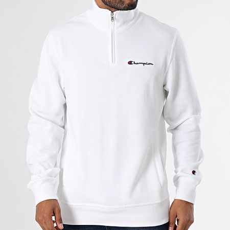 Champion - Sudadera con cremallera 220263 Blanco