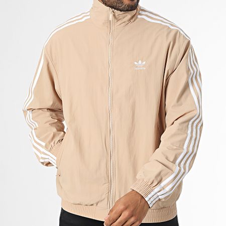Adidas Originals - Firebird IZ3061 Chaqueta con cremallera a rayas beige