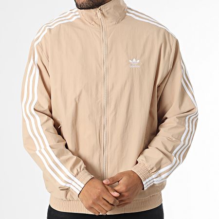 Adidas Originals - Firebird IZ3061 Chaqueta con cremallera a rayas beige