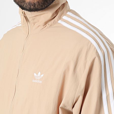 Adidas Originals - Firebird IZ3061 Chaqueta con cremallera a rayas beige