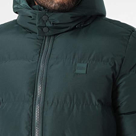 Urban Classics - Chaqueta de pluma con capucha TB1807 Bottle Green