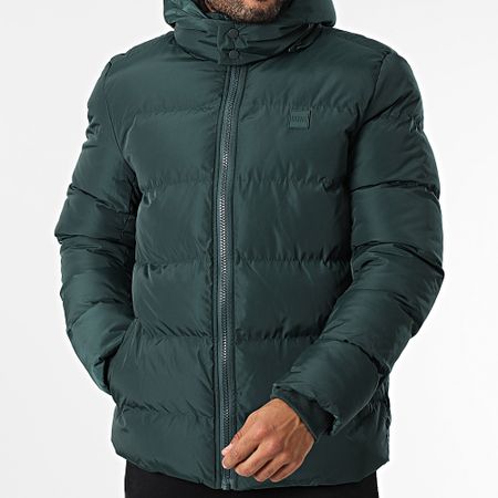 Urban Classics - Chaqueta de pluma con capucha TB1807 Bottle Green