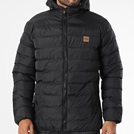 Urban Classics - Chaqueta de pluma con capucha Basic Bubble TB863 Negro