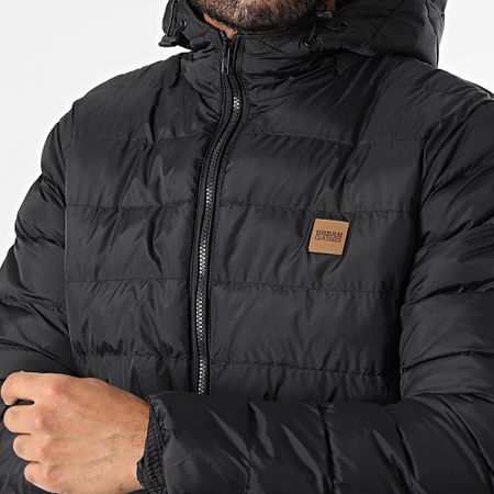 Urban Classics - Chaqueta de pluma con capucha Basic Bubble TB863 Negro