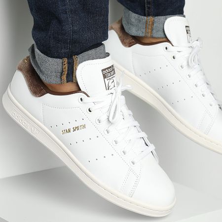 Adidas Originals - Baskets Stan Smith IF7003 Calzado Blanco Oro Metálico Marrón