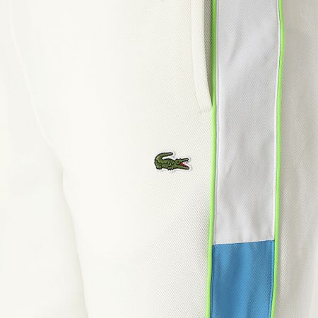 Lacoste - Pantalones cortos de jogging con logotipo bordado en cocodrilo blanco