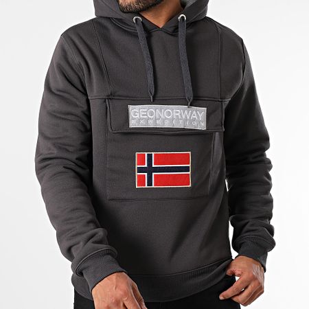 Geographical Norway - Sudadera Gadrien Gris Carbón