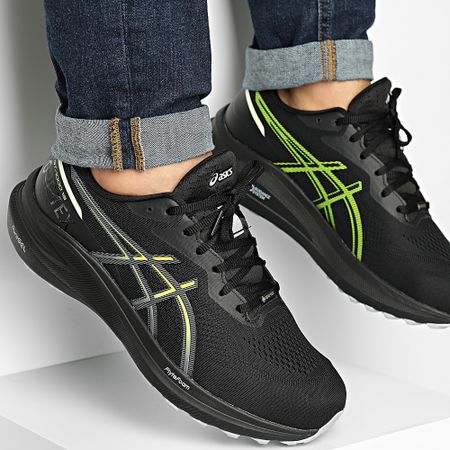 Asics - Zapatillas GT-1000 13 GTX 1011B857 Negro Amarillo Seguridad