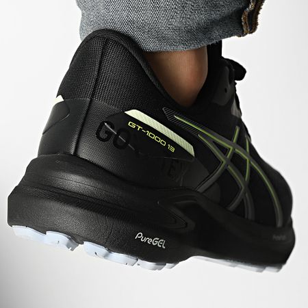 Asics - Zapatillas GT-1000 13 GTX 1011B857 Negro Amarillo Seguridad
