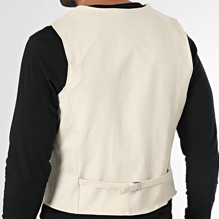 Frilivin - Chaleco sin mangas beige