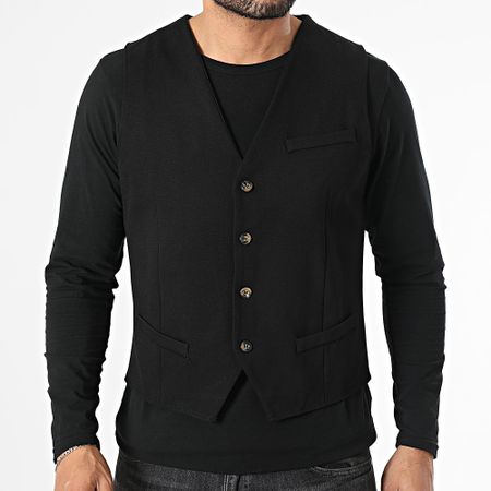 Frilivin - Chaleco negro sin mangas