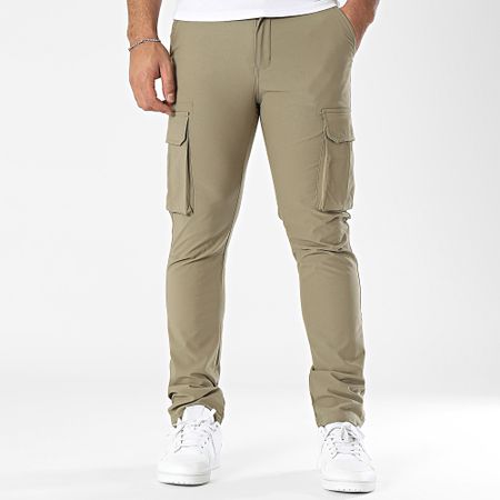 John H - Pantalón cargo verde caqui