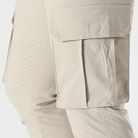 John H - Pantalones Cargo Beige