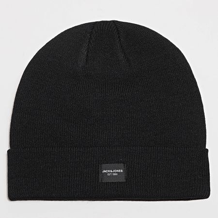 Jack And Jones - Negro Blanco Escarcha Bufanda Y Gorro Set