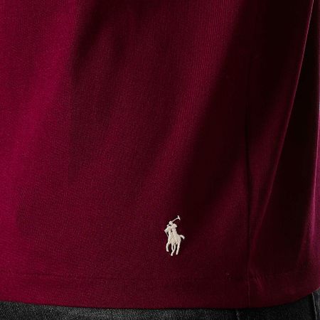 Polo Ralph Lauren - Camiseta de manga larga con logotipo burdeos