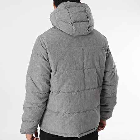 Produkt - Abrigo con capucha Tim Gris jaspeado