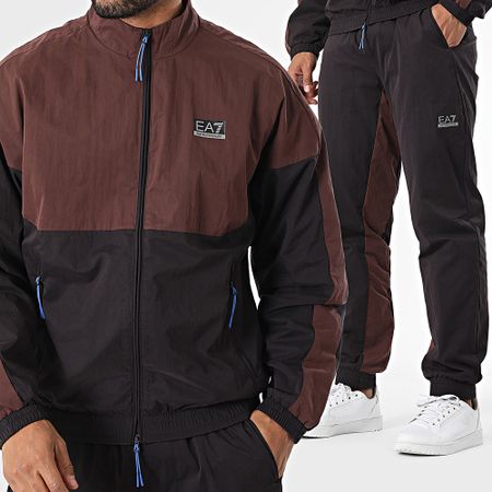 EA7 Emporio Armani - Chándal marrón negro 6DPV04-PNHEZ
