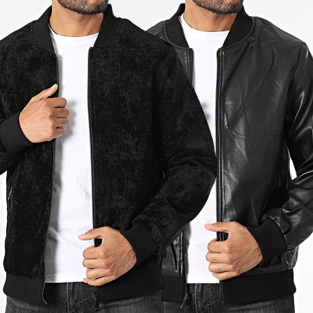 MTX - Chaqueta negra reversible