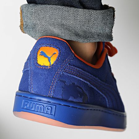 Puma - Rocket League Suede Sneakers 399433 Dart Azul Rickie Naranja