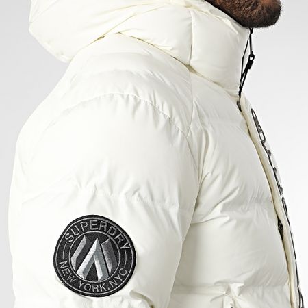 Superdry - Chaqueta de pluma con capucha City Graphic M5011902A Crudo