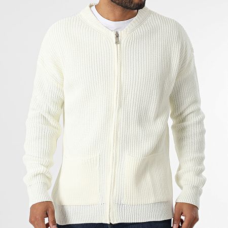 Classic Series - Chaleco blanco con cremallera