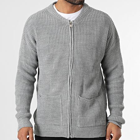 Classic Series - Chaleco gris con cremallera