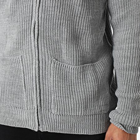 Classic Series - Chaleco gris con cremallera