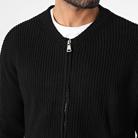 Classic Series - Chaleco negro con cremallera