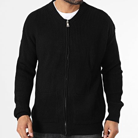 Classic Series - Chaleco negro con cremallera