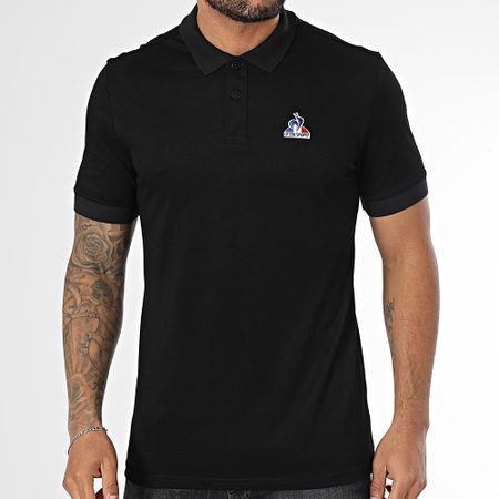 Le Coq Sportif - Polo de manga corta Essential N1 2422107 Negro