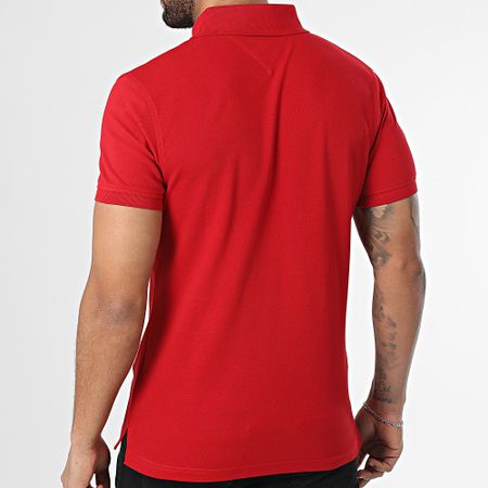 Tommy Hilfiger - Polo Slim Manga Corta 1985 7771 Rojo