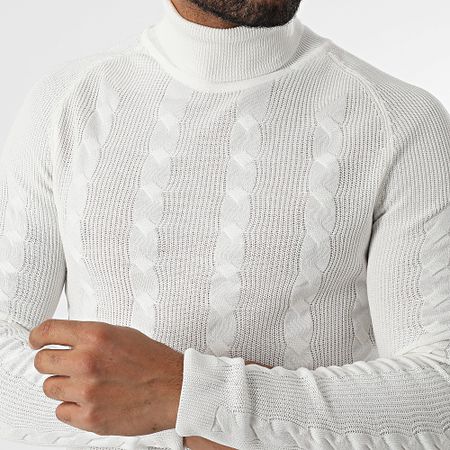 Classic Series - Jersey blanco de cuello alto