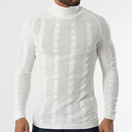 Classic Series - Jersey blanco de cuello alto