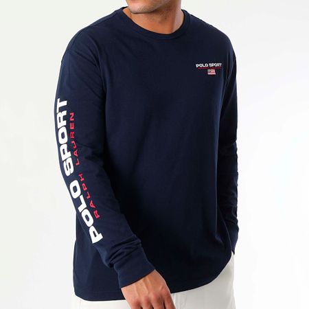 Polo Sport Ralph Lauren - Camiseta de manga larga Sport Logo Azul Marino