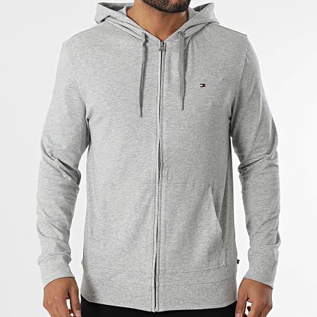 Tommy Hilfiger - Sudadera con capucha y cremallera 3434 Heather Grey