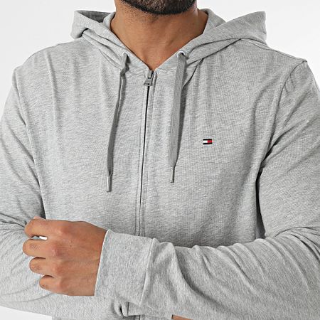 Tommy Hilfiger - Sudadera con capucha y cremallera 3434 Heather Grey