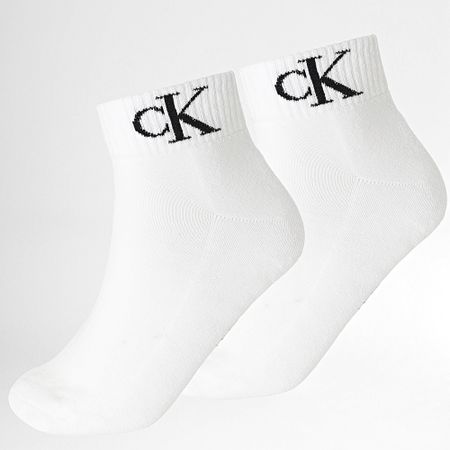 Calvin Klein - Lote de 2 pares de calcetines 701228805 Blanco
