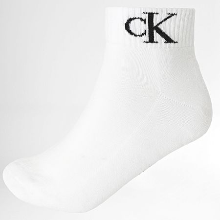 Calvin Klein - Lote de 2 pares de calcetines 701228805 Blanco