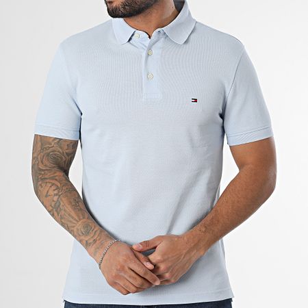 Tommy Hilfiger - Polo Slim de manga corta 1985 7771 Azul claro