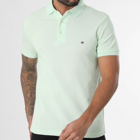 Tommy Hilfiger - Polo Slim de manga corta 1985 7771 Verde claro