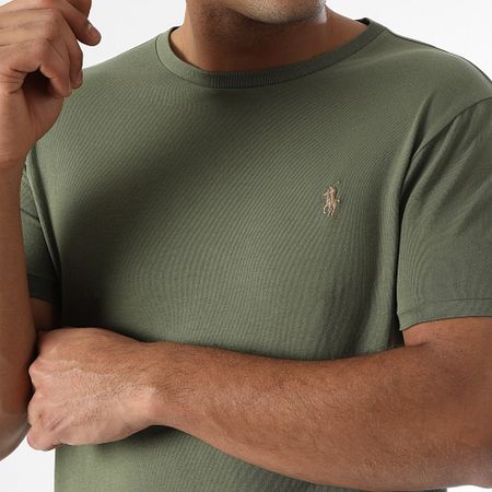 Polo Ralph Lauren - Camiseta Original Player Custom Slim Fit Caqui Verde
