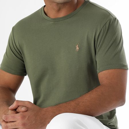 Polo Ralph Lauren - Camiseta Original Player Custom Slim Fit Caqui Verde