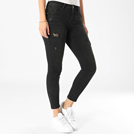 Only - Vaqueros pitillo para mujer Daisy Negro