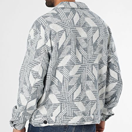 Ikao - Azul marino Blanco Chaqueta con cremallera