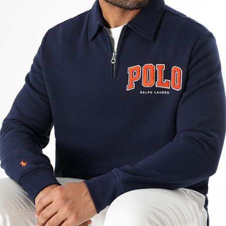 Polo Ralph Lauren - Sudadera de forro polar con cremallera y logotipo azul marino