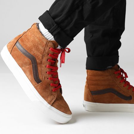 Vans - Sk8-Hi CMXN1Z1 Zapatillas de ante de cerdo a cuadros glaseado Gi Hi-Top