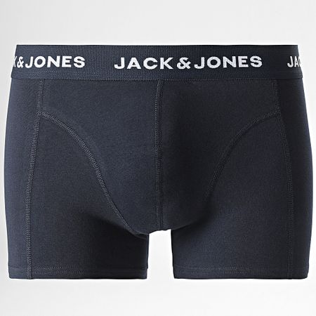 Jack And Jones - Set De 3 Boxers Negro Azul Real Blanco Azul Marino