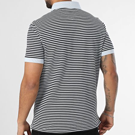 Tommy Hilfiger - 1985 Polo de manga corta a rayas 7770 Azul claro Negro