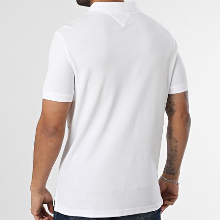 Tommy Hilfiger - Global Stripe Blocking Polo Manga Corta 8125 Blanco