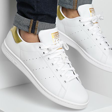 Adidas Originals - Stan Smith Zapatillas EE8836 Calzado Blanco Oro Metálico